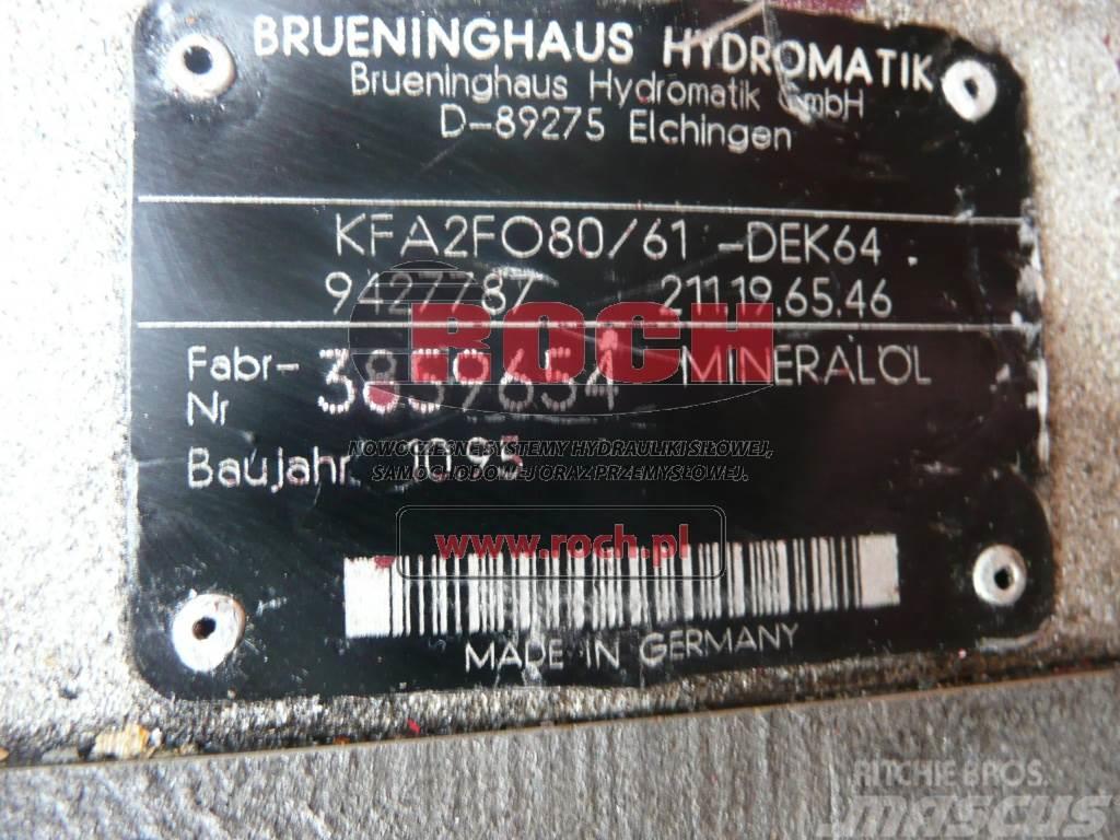 Brueninghaus Hydromatik KFA2F080/61-DEK64 9427787 211.19.65.46 Hydraulikk