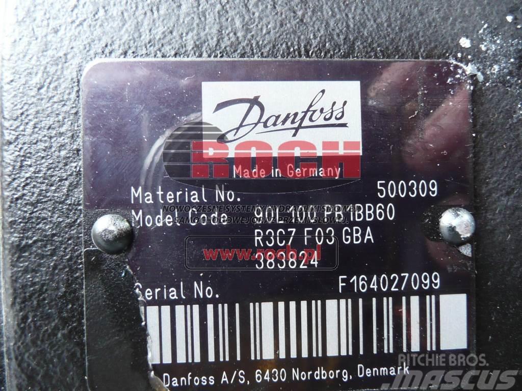 Danfoss 500309 90L100PB1BB60 R3C7F03GBA 383824 Hydraulikk