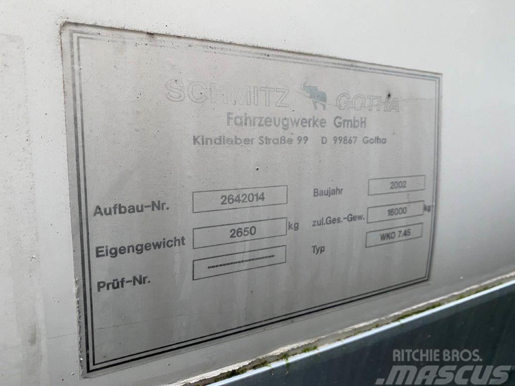 Schmitz WKO 7450 mm veksellad Skap