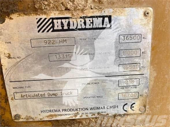 Hydrema 922F Rammestyrte Dumpere