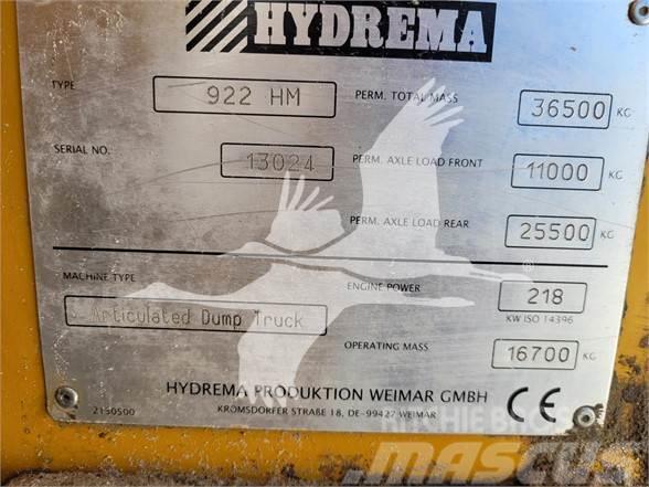 Hydrema 922HM Rammestyrte Dumpere