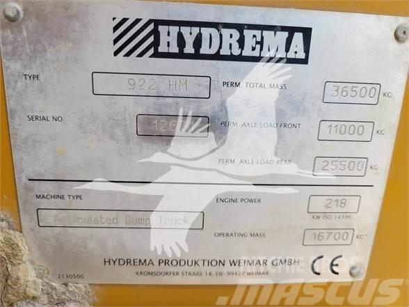 Hydrema 922HM Rammestyrte Dumpere