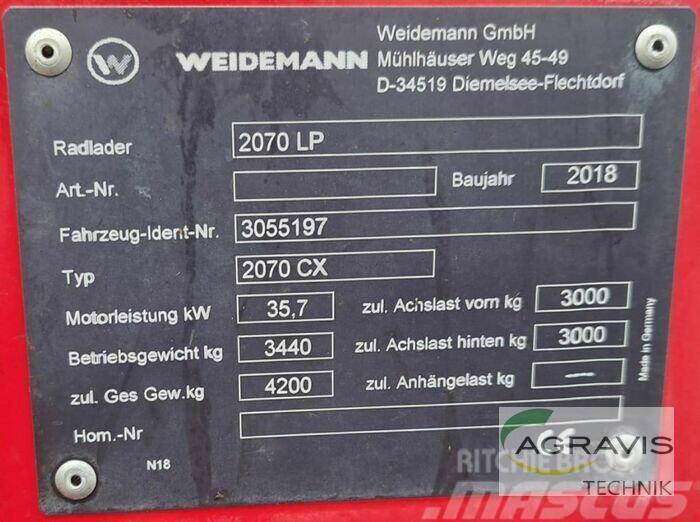 Weidemann 2070 CX LP Hjullastere