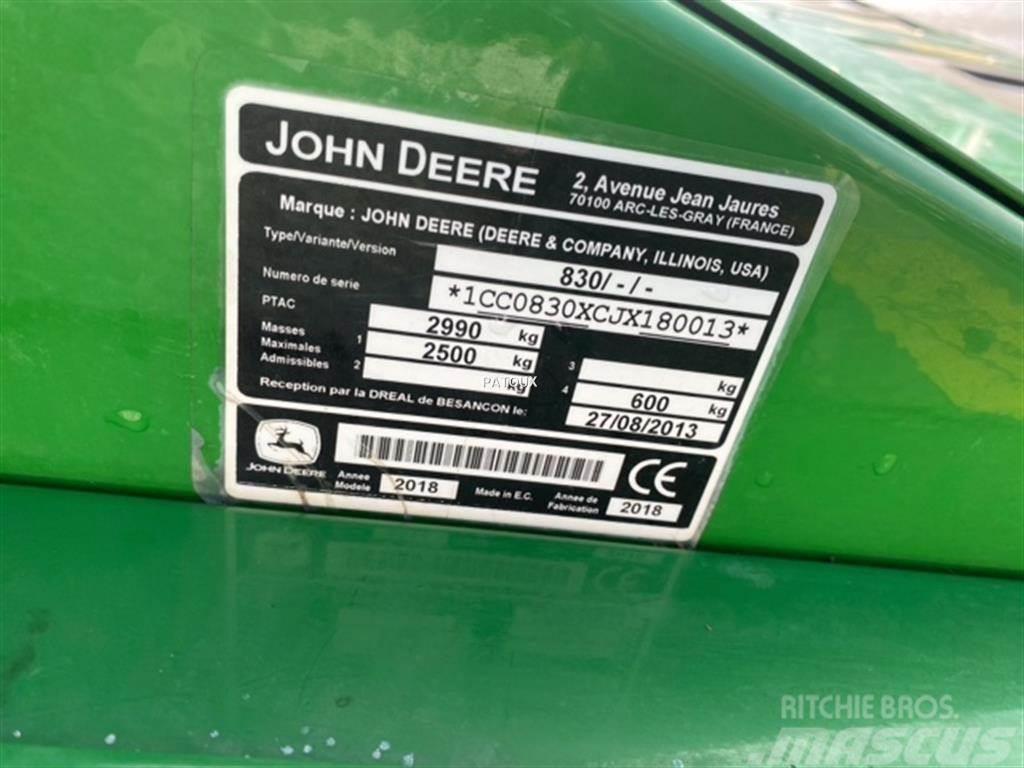 John Deere 830 Slåmaskiner