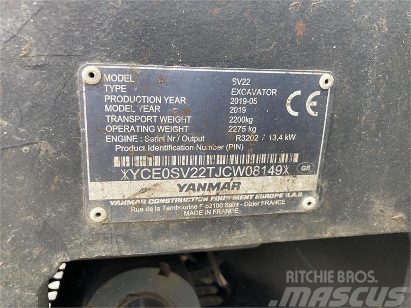 Yanmar SV22 Minigravere <7t