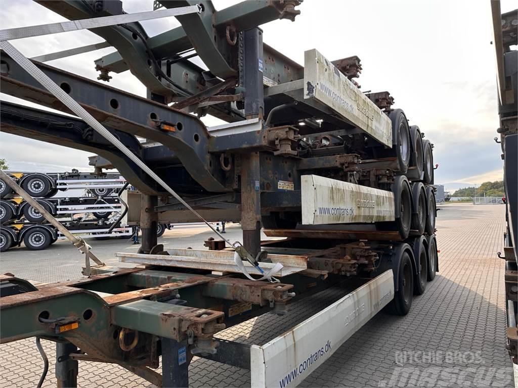 Krone 3 x Multichassis Containerchassis Semitrailere