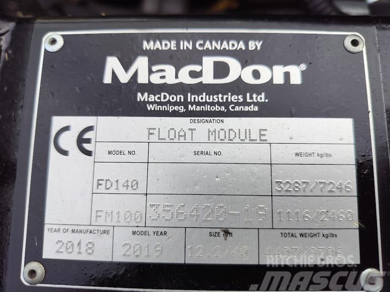 MacDon FD 140 Skurtresker tilbehør