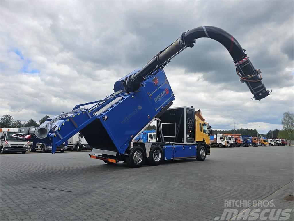 Scania DISAB ENVAC Saugbagger vacuum cleaner excavator su Renovasjonsbil