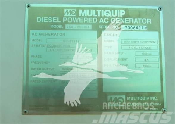 MultiQuip WHISPERWATT DCA70SSJU4I Gass Generatorer