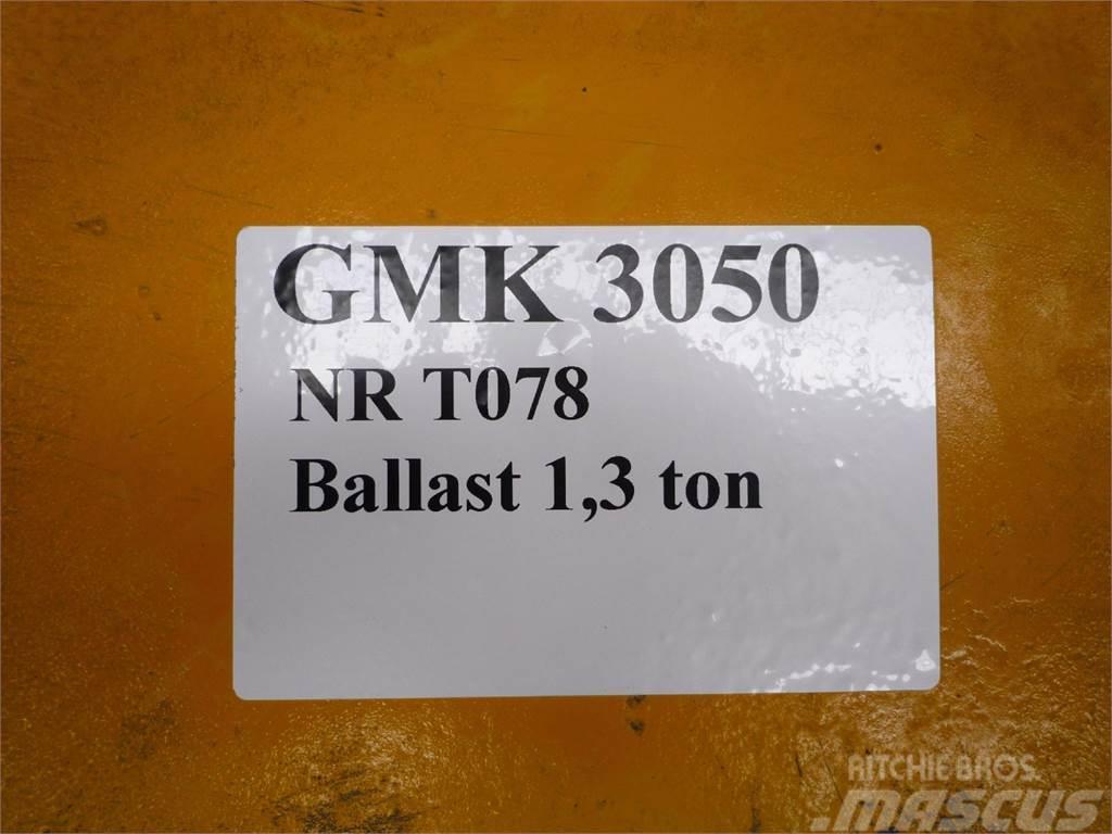 Grove GMK 3050 counterweight 1,3 ton Kran deler og utstyr