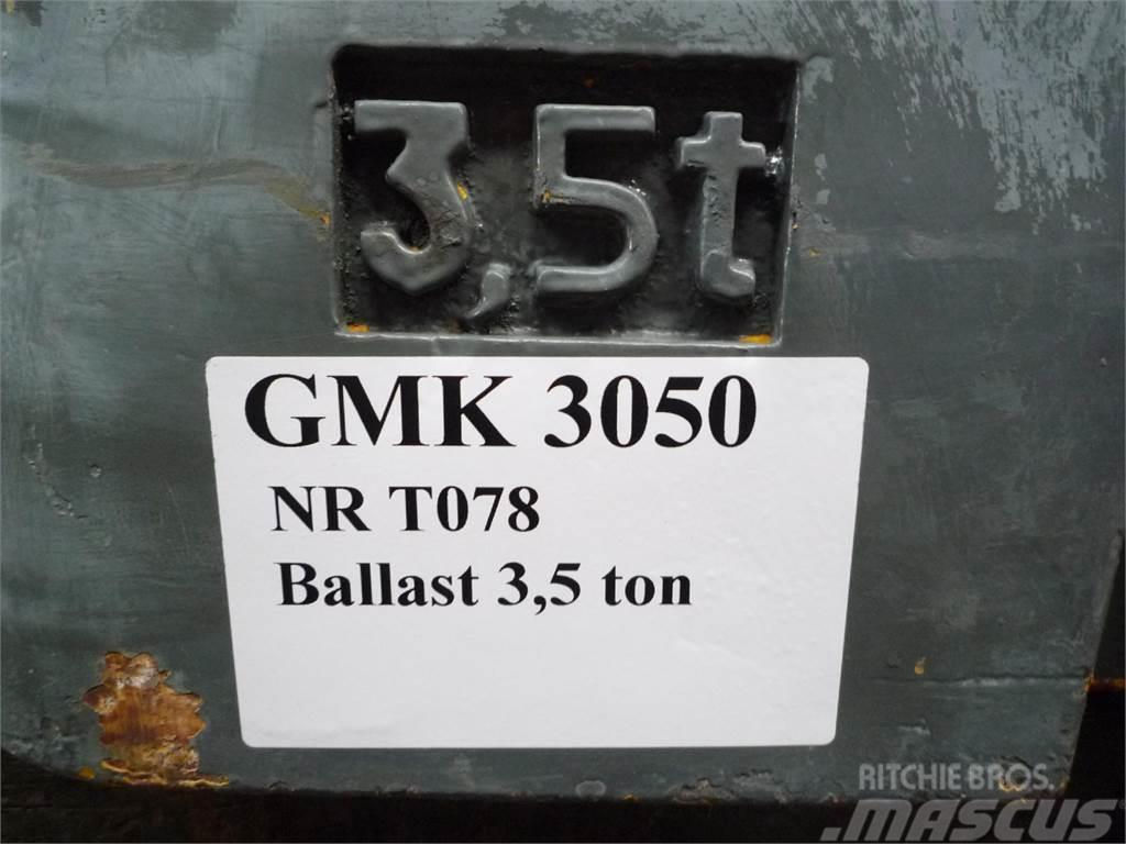 Grove GMK 3050 counterweight 3,5 ton Kran deler og utstyr
