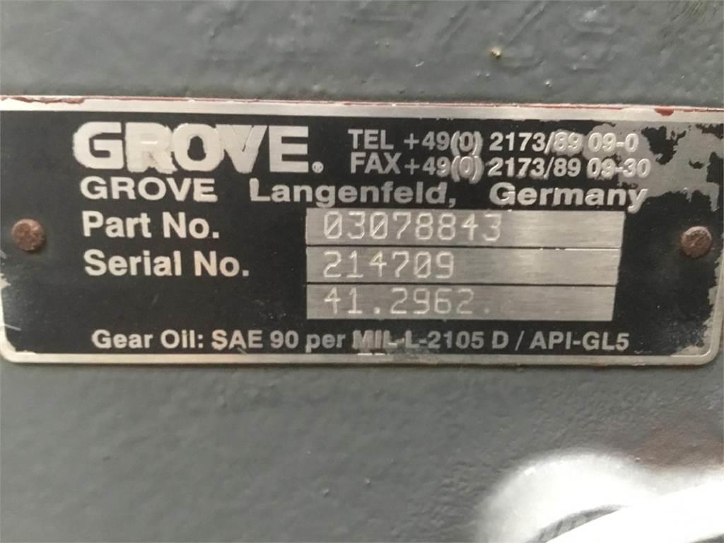 Kessler Grove GMK 3055 diff box axle nr 1 Kran deler og utstyr