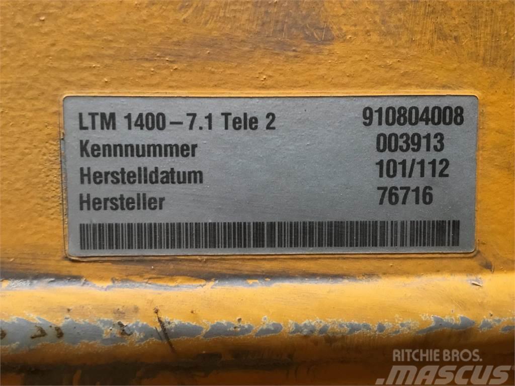 Liebherr LTM 1400-7.1 telescopic section 2 Kran deler og utstyr