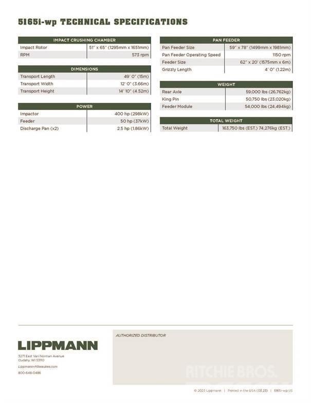 Lippmann 5165i WP Knusere