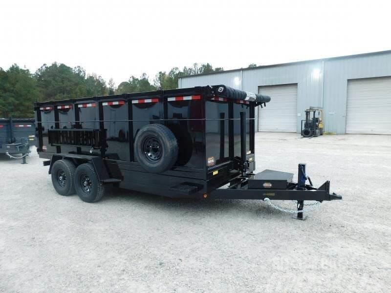  Covered Wagon Trailers 7x16 Telescoping Dump Tipphengere