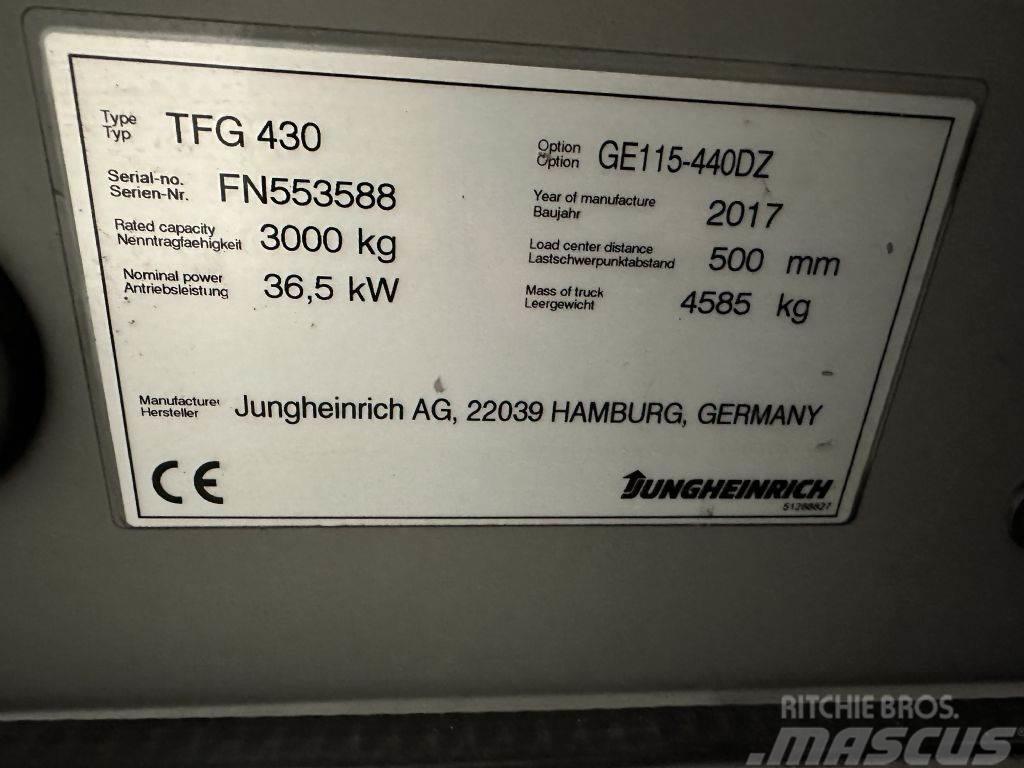Jungheinrich TFG 430 - TRIPLEX 4,4 m Propan trucker