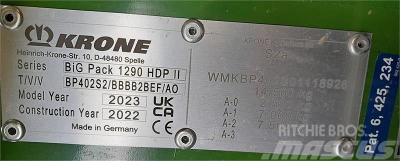 Krone BiG Pack 1290 HDP II Firkantpresser