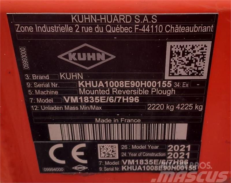 Kuhn Varimaster 183 NSH 6 furet m/Thorsen GPS Vendeploger